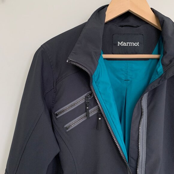 Marmot Zoom Softshell jacket XL Grey / Turquoise - Picture 3 of 8